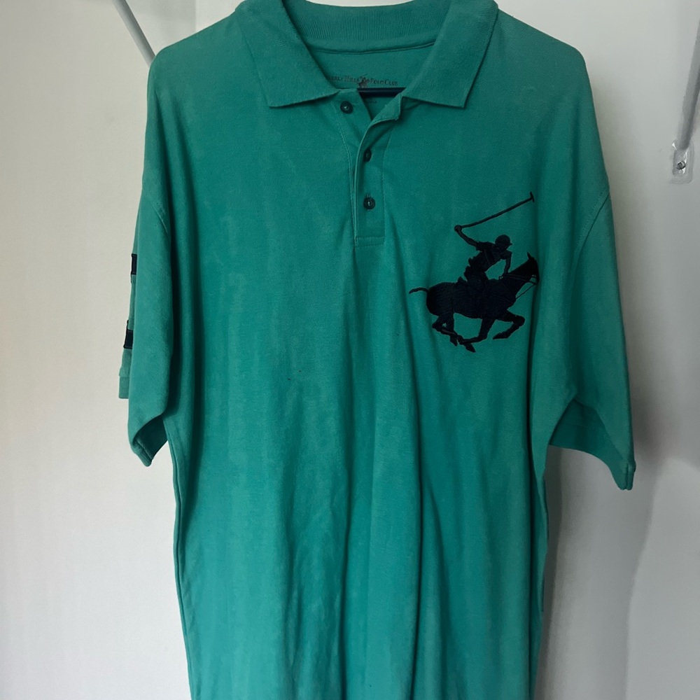 Beverly Hills Polo Club Turquoise Shirt XL Short Sleeve